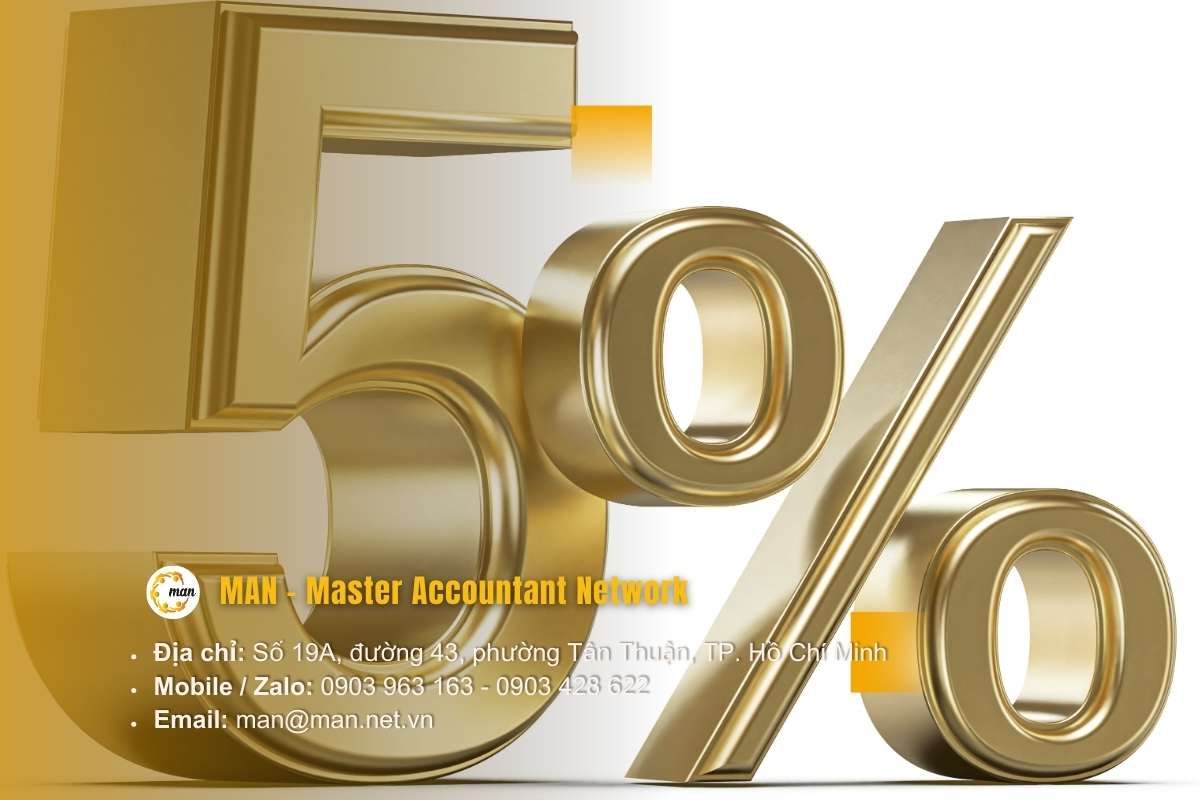 Mức thuế suất thuế GTGT 5%