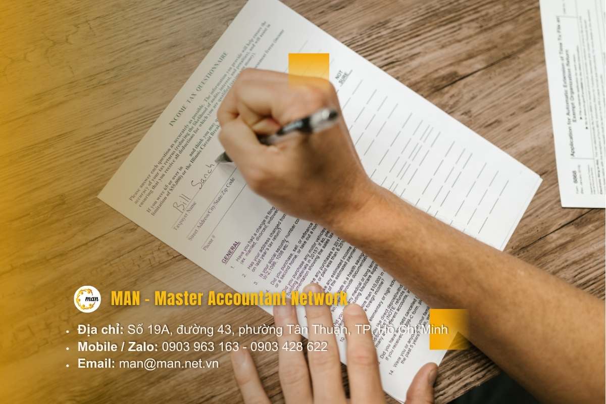 Quy trình thực hiện dịch vụ quyết toán thuế thu nhập doanh nghiệp tại MAN