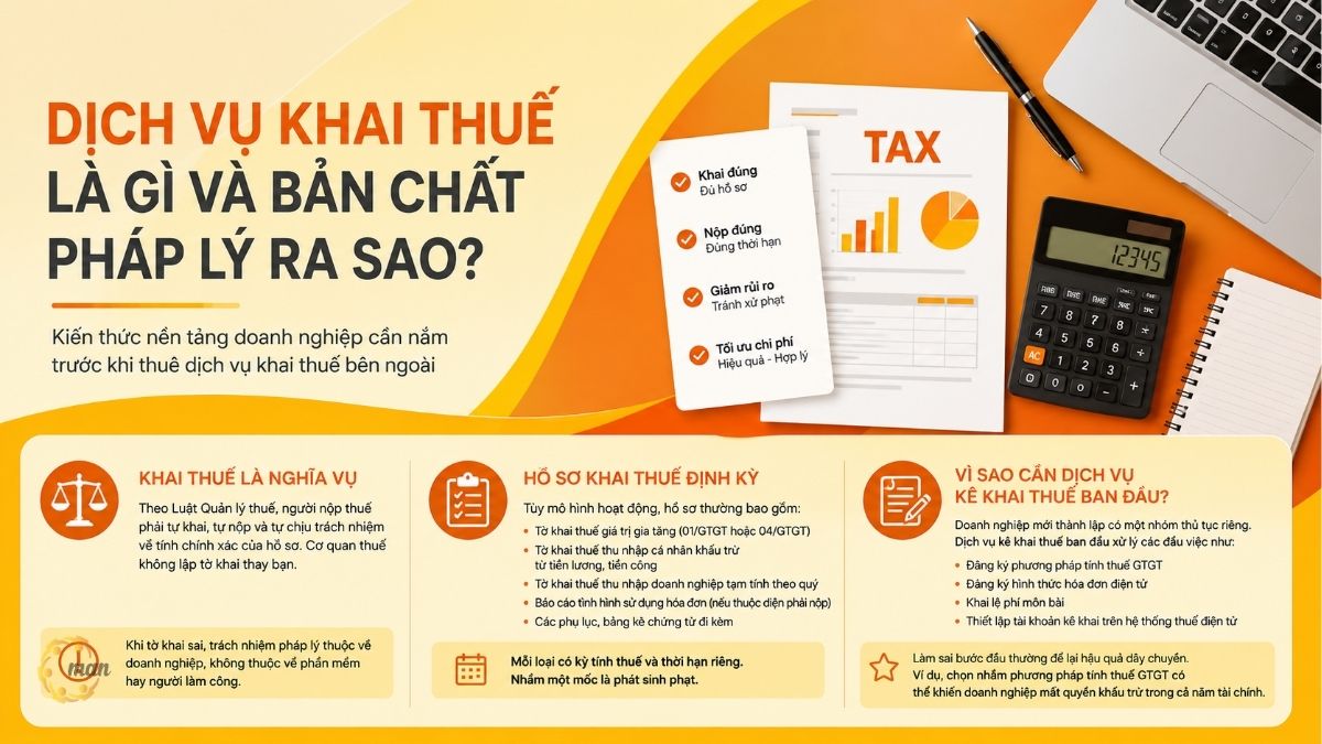 Dịch vụ khai thuế là gì và bản chất pháp lý ra sao