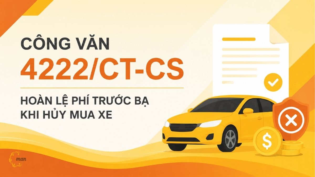 Công văn 4222/CT-CS: Hoàn lệ phí trước bạ khi hủy mua xe