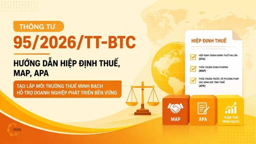 Thông tư 95/2026/TT-BTC: Hướng dẫn Hiệp định thuế, MAP, APA