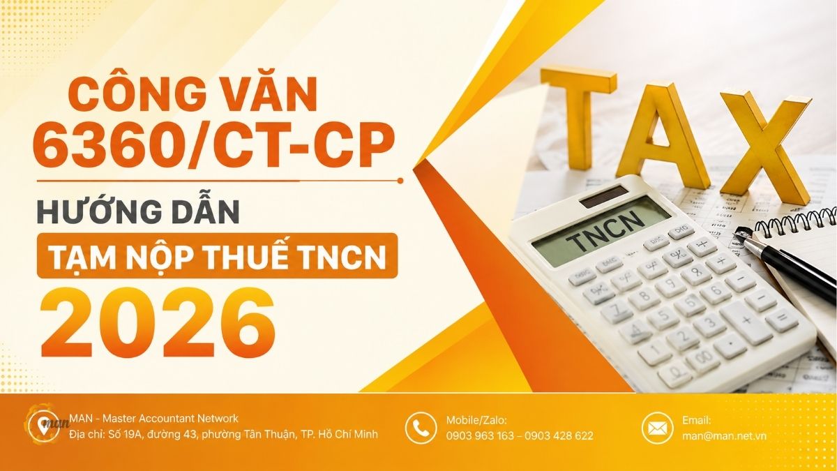 Công văn 6360/CT-CP: Hướng dẫn tạm nộp thuế TNCN 2026