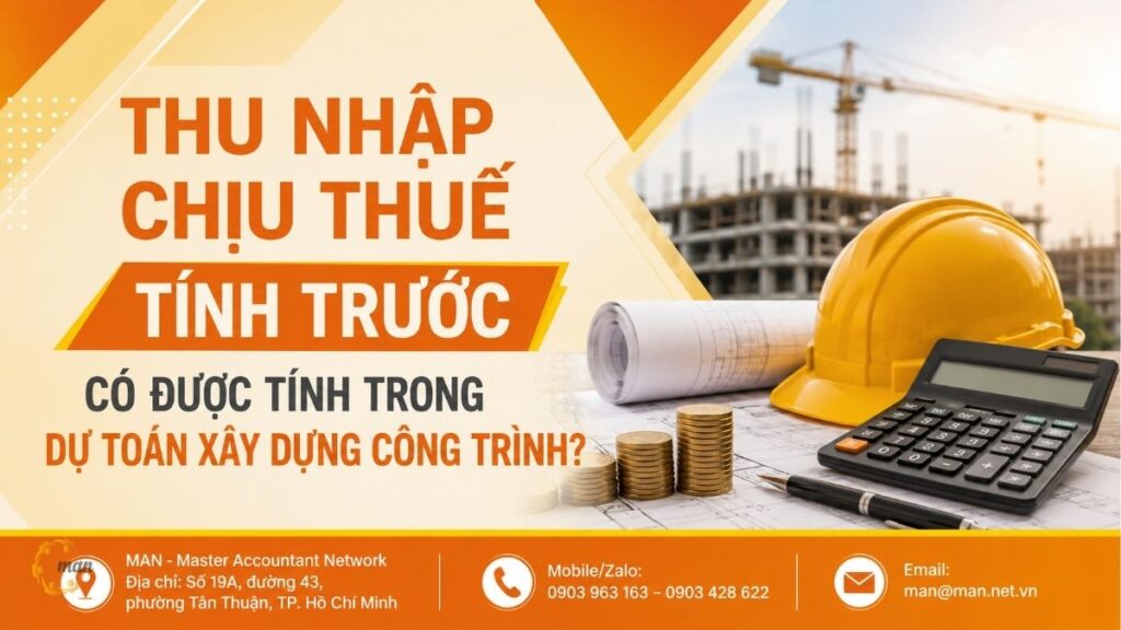 Thu nhập chịu thuế tính trước trong dự toán xây dựng