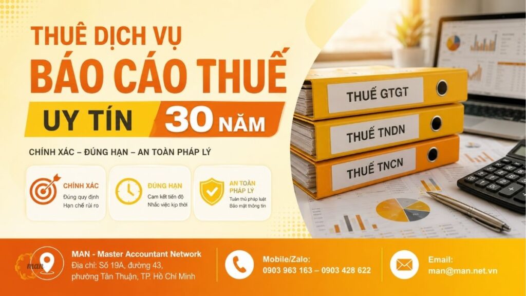 Thuê dịch vụ báo cáo thuế uy tín 30 năm