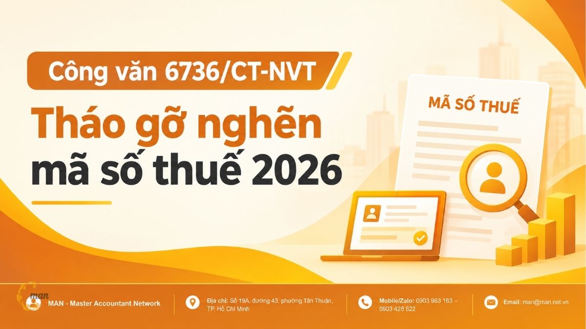 Công văn 6736/CT-NVT: Tháo gỡ nghẽn mã số thuế 2026
