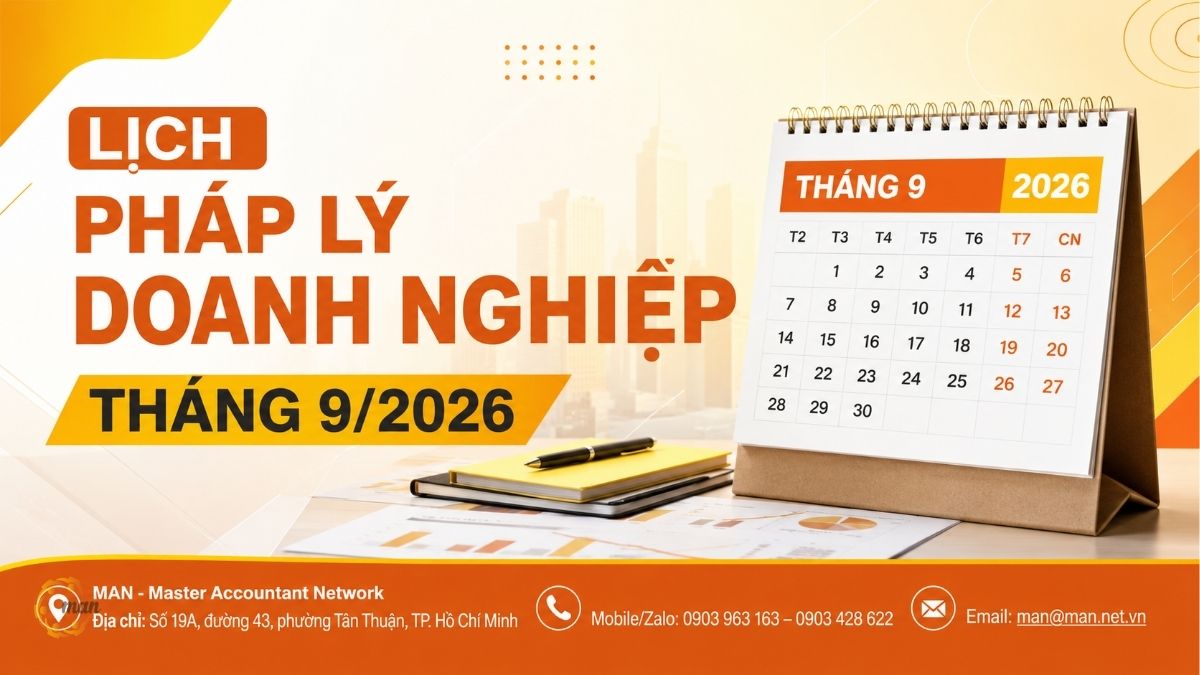Lịch pháp lý doanh nghiệp tháng 9/2026