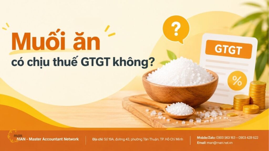 Muối ăn có chịu thuế GTGT không?