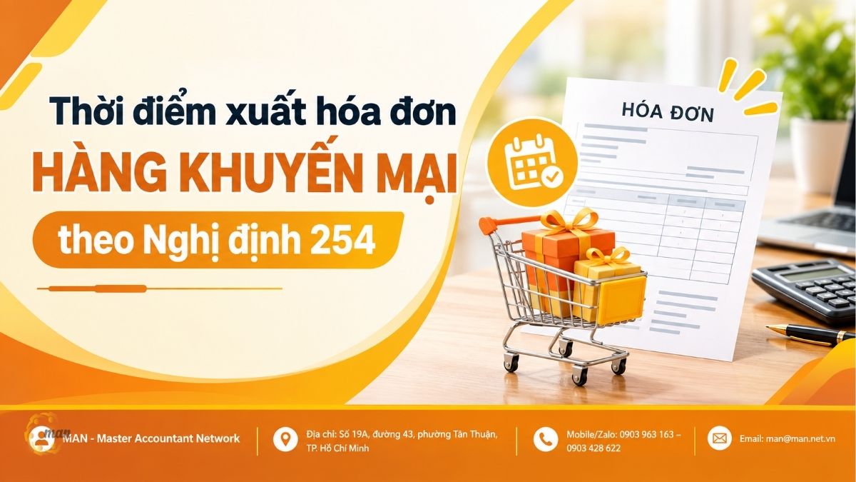 Thời điểm xuất hóa đơn hàng khuyến mại theo Nghị định 254