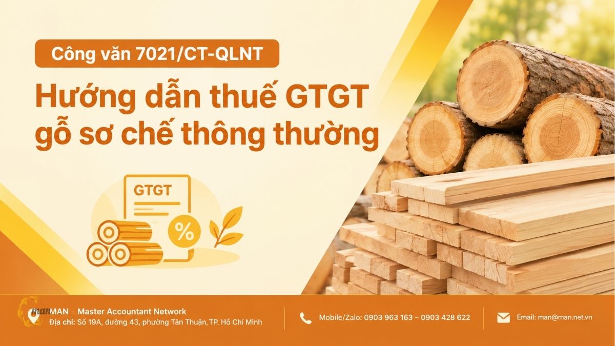 Công văn 7021/CT-QLNT: Hướng dẫn thuế GTGT gỗ sơ chế thông thường