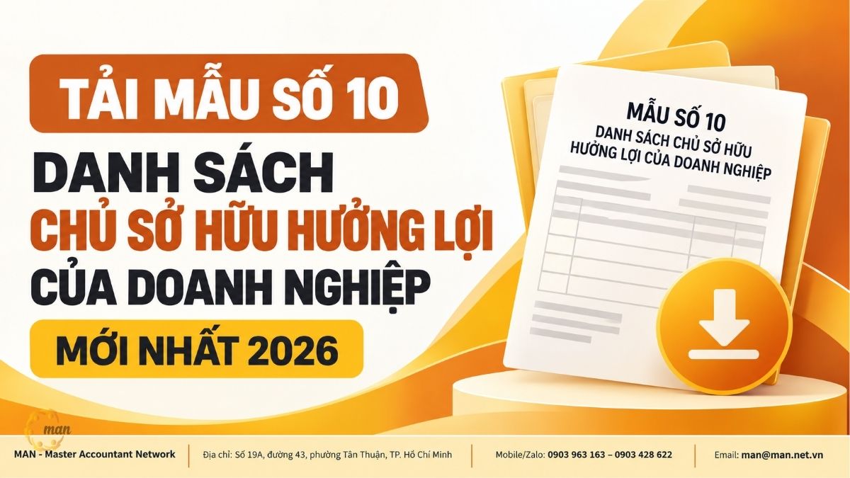 Tải mẫu số 10 Danh sách chủ sở hữu hưởng lợi của doanh nghiệp mới nhất 2026