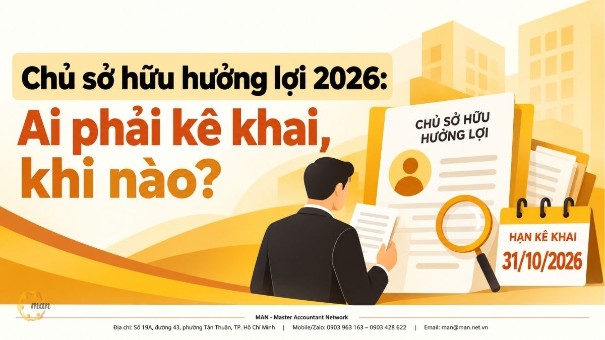 Chủ sở hữu hưởng lợi 2026: Ai phải kê khai, khi nào?