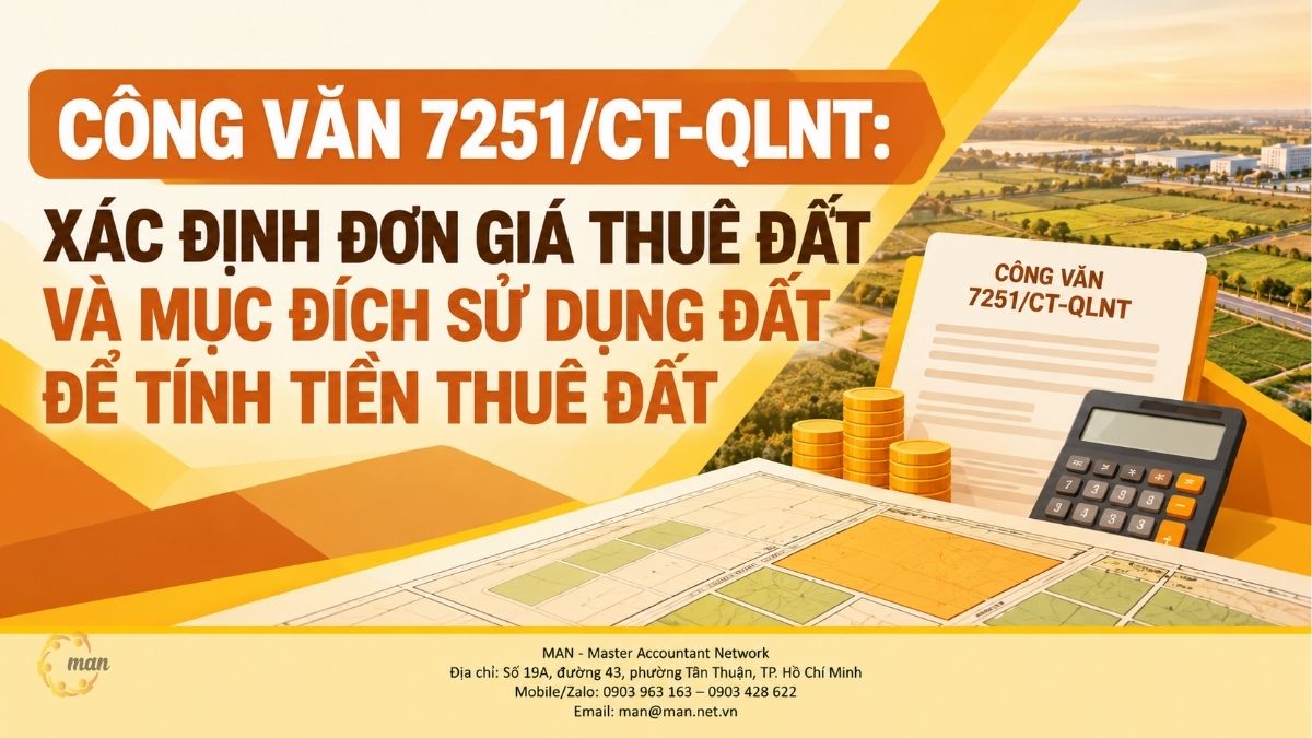 Công văn 7251/CT-QLNT: Xác định đơn giá thuê đất và mục đích sử dụng đất để tính tiền thuê đất