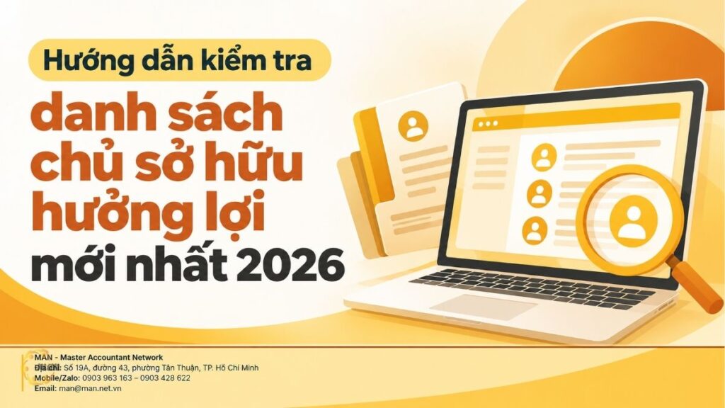 Hướng dẫn kiểm tra danh sách chủ sở hữu hưởng lợi mới nhất