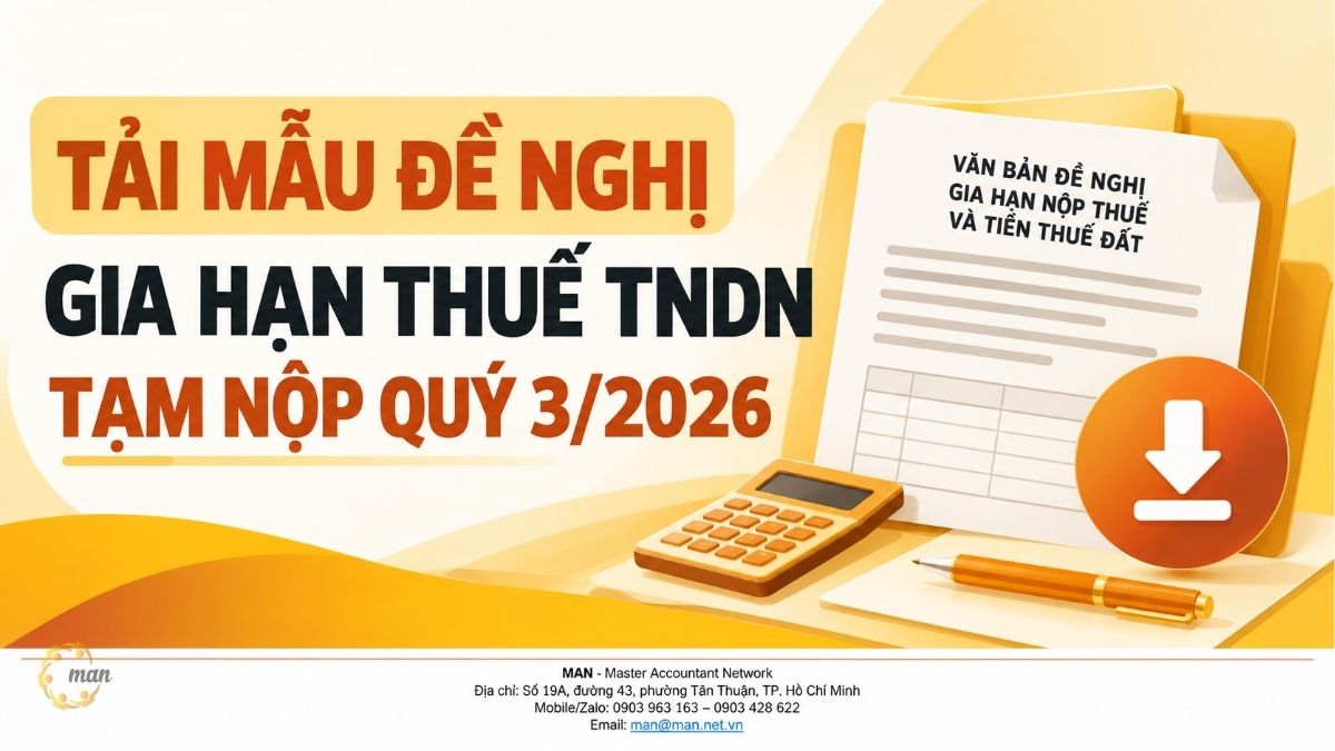Tải mẫu đề nghị gia hạn thuế TNDN tạm nộp Quý 3/2026